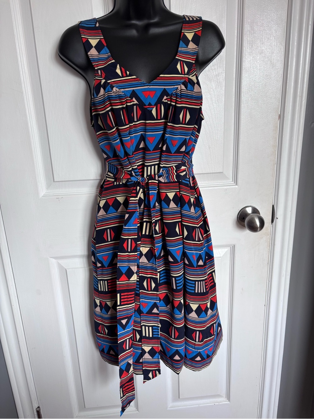 Marc by Marc Jacobs Silk Frida Flag Mini Dress with Belt - Size Small EUC